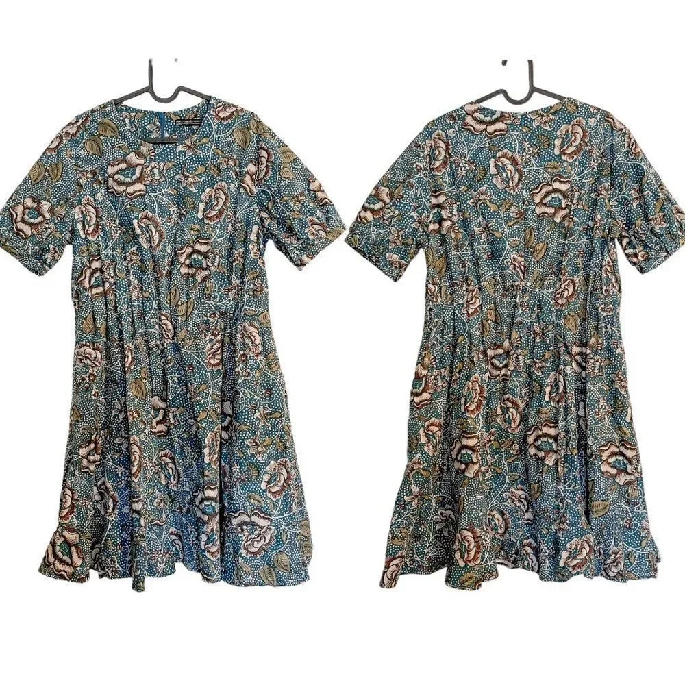 Peruvian Connection Calico Rose Mini Dress
